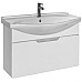 Тумба под раковину Dreja Laguna 85 99.0103 подвесная Белый глянец