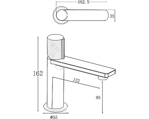 Смеситель для раковины Allen Brau Liberty 5.33001-31 Черный матовый