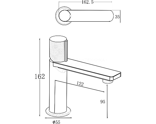 Смеситель для раковины Allen Brau Liberty 5.33001-31 Черный матовый