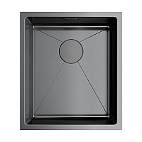 Кухонная мойка Omoikiri Taki 38-U,IF-GM 4973106 вороненая сталь