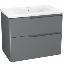 Тумба под раковину Owl 1975 Hella stor 80 подвесная Серый глянец