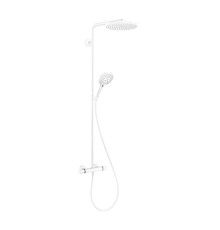 Душевая система Hansgrohe с термостатом белый матовый