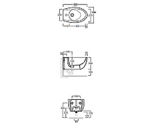 Биде Simas Bormio BR19bi*1 подвесное Белое