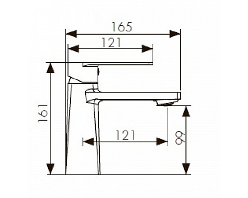 Смеситель для раковины KAISER Terso 70011