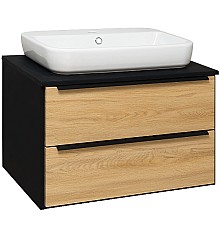 Тумба под раковину Runo Мальта 70 00-00001097 Дуб Черная
