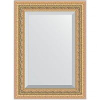 Зеркало Evoform Exclusive 75х55 BY 1224 с фацетом в багетной раме - Сусальное золото 80 мм