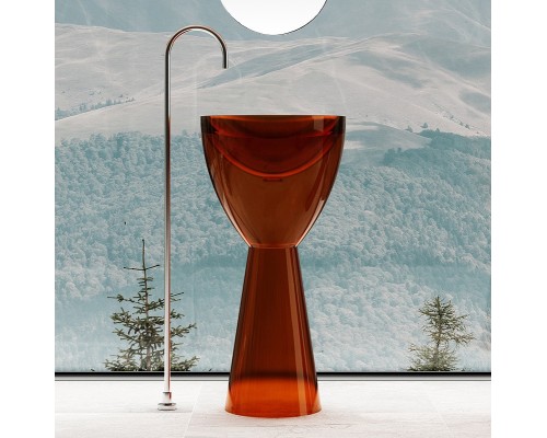 Раковина Abber Kristall 45 AT2703Opal Коричневая