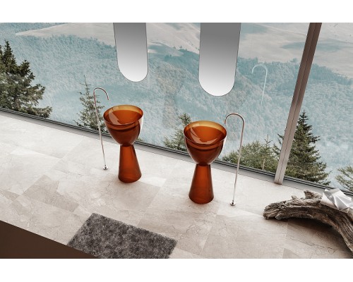 Раковина Abber Kristall 45 AT2703Opal Коричневая