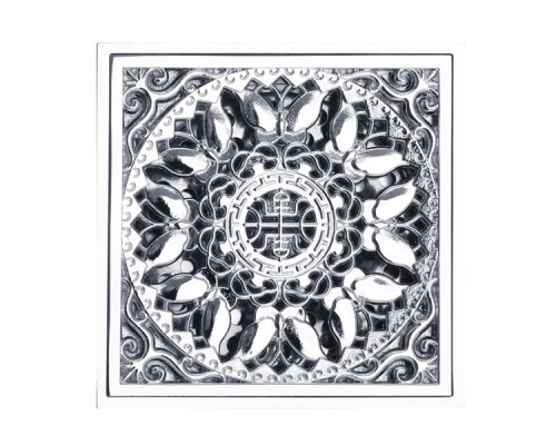 Трап сливной Veragio Canyon d40 VR.CAN-2045.CR, с декоративной решеткой 10х10, с клапаном хром