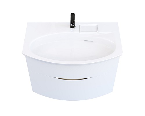 Тумба под раковину Kerama Marazzi RIVA 80 см, белая матовая