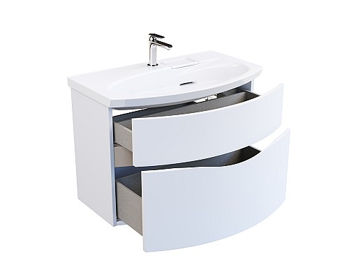 Тумба под раковину Kerama Marazzi RIVA 80 см, белая матовая