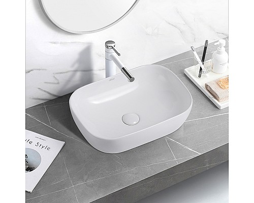 Раковина накладная ABBER Rechteck AC2200 белая