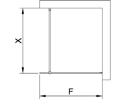 Душевая перегородка RGW Walk In WA-002 110 35100211-11 профиль Хром стекло прозрачное