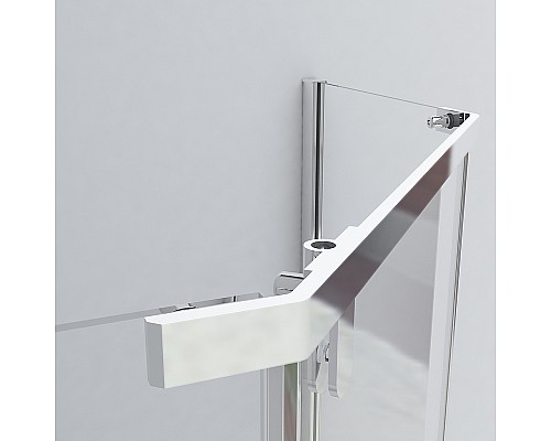 Душевой уголок Vincea Stresa 100х100 VSP-1S100CLB профиль Черный стекло прозрачное