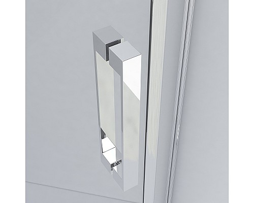 Душевой уголок Vincea Stresa 100х100 VSP-1S100CLB профиль Черный стекло прозрачное