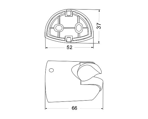 Держатель ручного душа Olive's S01 поворотный Хром