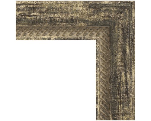 Зеркало Evoform Exclusive 173х113 BY 3616 с фацетом в багетной раме - Старое дерево с плетением 70 мм