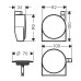 Заглушка для ванны Hansgrohe хром