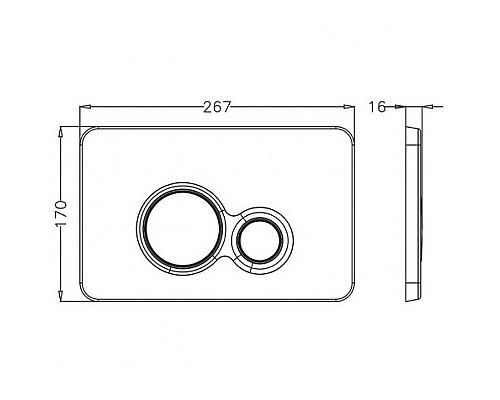Инсталляция Pestan Sava Fix Slim SET40006463 для унитаза с клавишей смыва Хром матовый