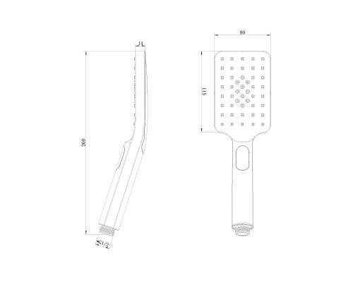 Ручной душ Lemark LM8123C Хром