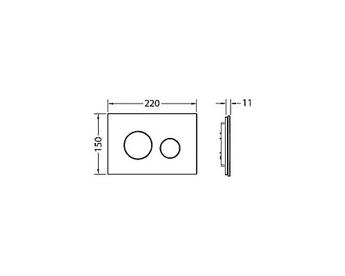 Панель смыва TECE loop 9240660