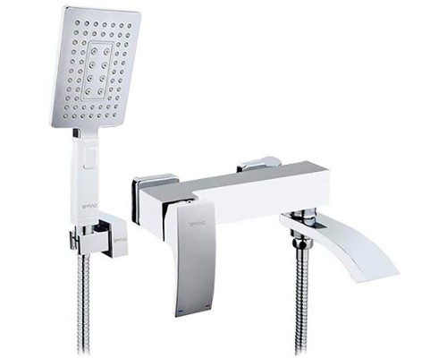 Смеситель для ванны Gappo G07 G3207-8 Белый Хром