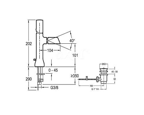 Смеситель для биде Jacob Delafon E8961BN