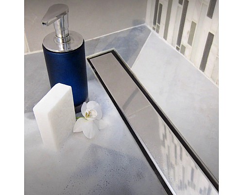 Душевой лоток Veconi Klasik 550 V550K с решеткой Хром глянцевый / под плитку