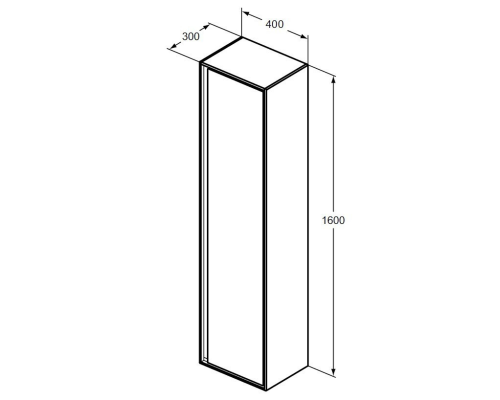 Шкаф пенал Ideal Standard Connect Air 40 E0832B2 подвесной Белый