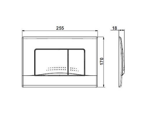 Клавиша смыва Roca Active 32B 8901130B1 Хром глянцевый
