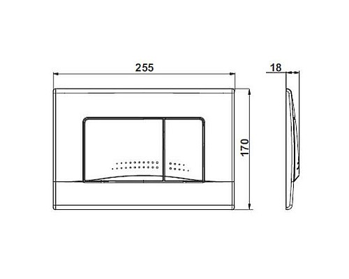 Клавиша смыва Roca Active 32B 8901130B1 Хром глянцевый