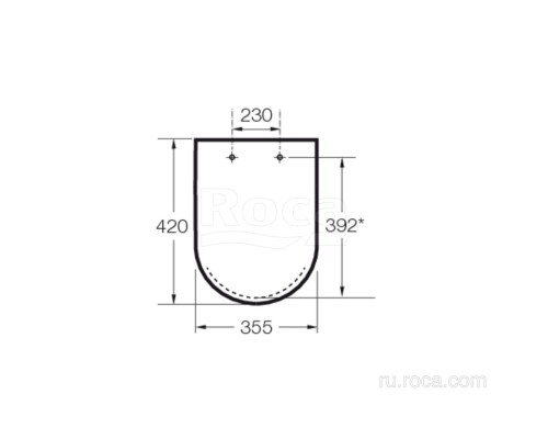 Крышка для чаши Roca Dama-N 80178B004