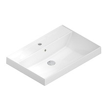 Раковина Kerama Marazzi CUBO подвесная 70, белая глянцевая