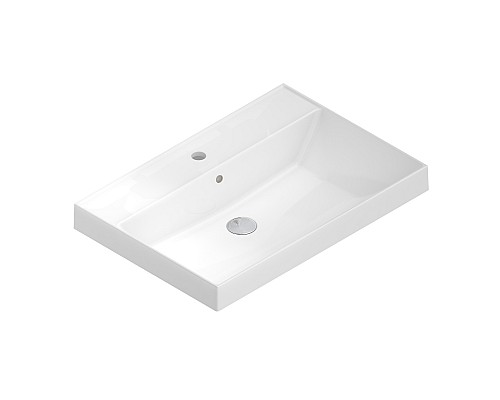 Раковина Kerama Marazzi CUBO подвесная 70, белая глянцевая Раковина Kerama Marazzi CUBO подвесная 70, белая глянцевая