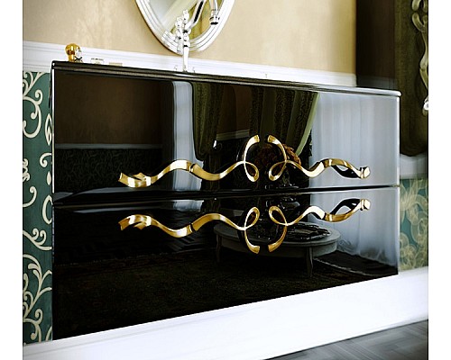 Тумба под раковину Clarberg Due amanti 120 DUE0112BLK подвесная Черная без ручек