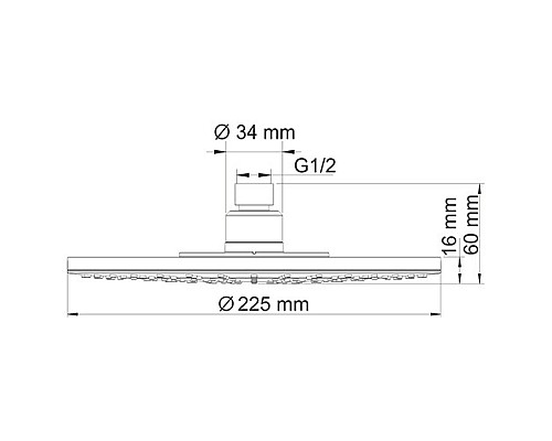 Верхняя душевая насадка WasserKRAFT A067