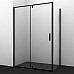 Душевой уголок WasserKRAFT Elbe 100x80 74P17 профиль Черный матовый стекло прозрачное