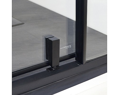 Душевой уголок WasserKRAFT Elbe 100x80 74P17 профиль Черный матовый стекло прозрачное