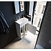 Тумба с раковиной 1MarKa Lira 40Н R У85920 Белый глянец