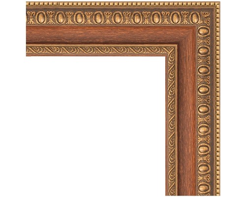 Зеркало Evoform Definite 105х55 BY 3075 в багетной раме - Бронзовые бусы на дереве 60 мм
