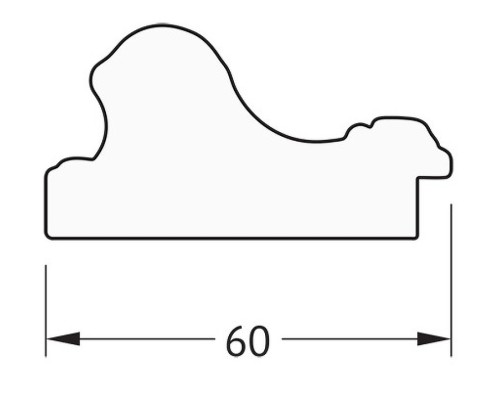 Зеркало Evoform Definite 105х55 BY 3075 в багетной раме - Бронзовые бусы на дереве 60 мм