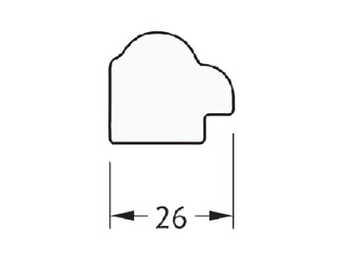 Зеркало Evoform Definite 78х58 Витая латунь