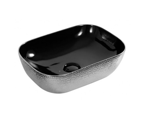 Раковина-чаша CeramaLux 46 D1333H020 Черная Серебряная
