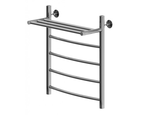 Полотенцесушитель водяной Aquanet Romeo с полкой 600x500, с полкой, хром
