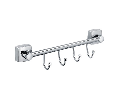 Планка FIXSEN Kvadro 4 крючка FX-61305В-4