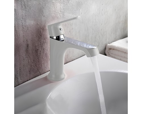 Смеситель для раковины Frap H31 F1031 Белый Хром