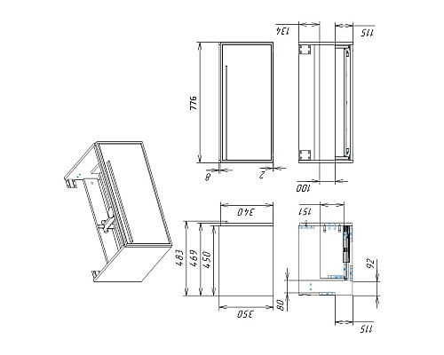 Тумба под раковину La Fenice Elba Bianco белая 80