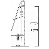Крепление панели Ravak CHROME B28100000N 