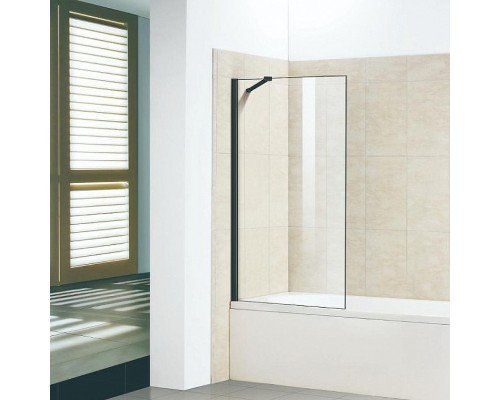 Шторка на ванну Good Door Screen 90 BS-90-C-B профиль Черный стекло прозрачное