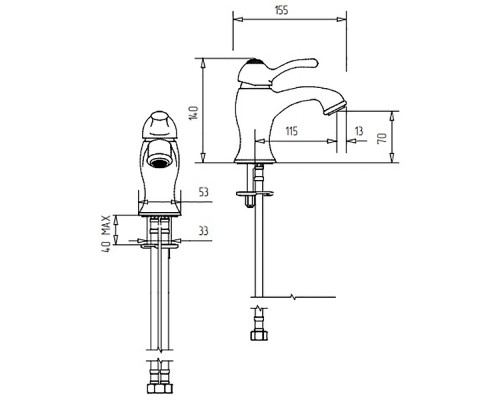 Смеситель для раковины Migliore Lem Swarovski 18884 Хром